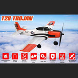 Stirlingkit VOLANTEXRC 2.4G RC 4CH T-28 Trojan 400mm Wingspan Airplane with Xpilot Gyro- RTF, view 2
