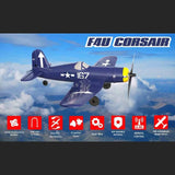 Stirlingkit VOLANTEXRC F4U Corsair Airplane 400mm Wingspan Airplane with Xpilot Gyro - RTF, view 3