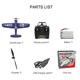 Stirlingkit VOLANTEXRC F4U Corsair Airplane 400mm Wingspan Airplane with Xpilot Gyro - RTF, view 6