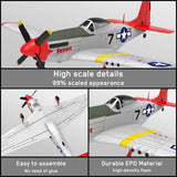 Stirlingkit VOLANTEXRC P-51D RTF Beginner 2.4G RC EPO Fixed Wing Aircraft, view 3