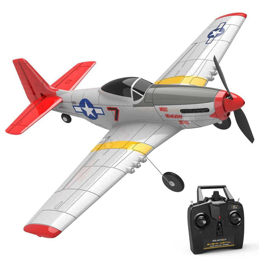 Stirlingkit VOLANTEXRC P51D 2.4G 4CH Wingspan Airplane RC Airplane with Xpilot Gyro - RTF