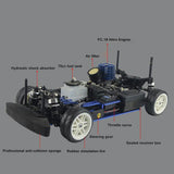 Stirlingkit VRX RH1003 1/10 2.4GHz 4WD Wireless RC Car Nitro RTR Vehicle with Force.18 Methanol Engine, view 3