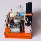 Stirlingkit VX Level 18 Single Cylinder 2-stroke Methanol Engine with Water Cooling Radiator, view 4