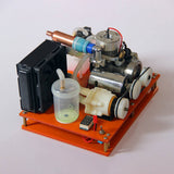 Stirlingkit VX Level 18 Single Cylinder 2-stroke Methanol Engine with Water Cooling Radiator, view 6