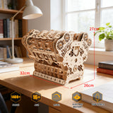 Stirlingkit W12 Engine Model Kits That Runs 1400+PCS Iconic 3D Wooden Mechanical Car Engine Model, view 5