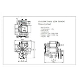 Stirlingkit Water Cooled 4 Stroke RC Engine Toyan Four Stroke Methanol Model Engine - FS-S100(W), view 3