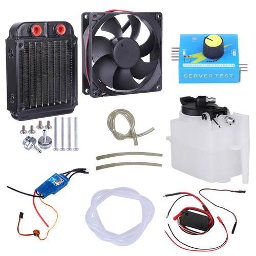 Stirlingkit Water Cooled Radiator Cooling Sets for ENJOMOR GS-L4 GS-L6 Engine