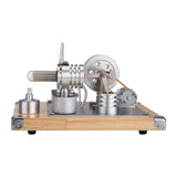 Stirlingkit Water-cooled Single Cylinder Stirling Engine Generator Model Educational Toy, view 2
