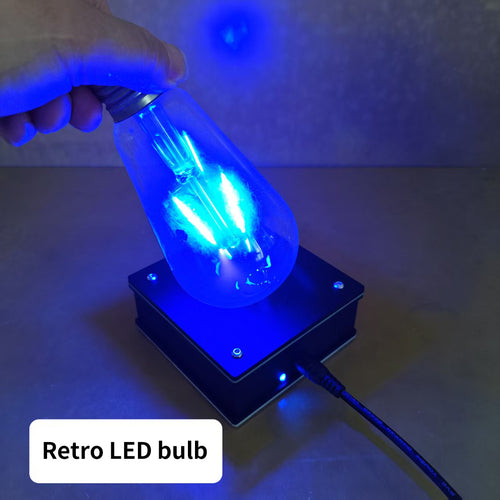 Stirlingkit Wireless Flat Tesla Coil Lamp Base Lighting Device Tech Toy