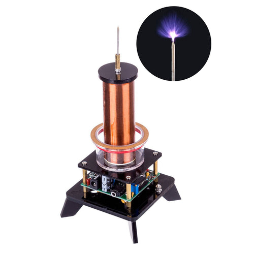 Stirlingkit Wireless Power Transmission Table Musical Tesla Coil Plasma Motor Speaker - US Plug