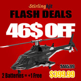 Stirlingkit WOLFBUSH AW-911 Airwolf 1/34 Scale RC Helicopter Smart GPS 2.4G 9CH 6G/3D Stunt RC Airplane, view 6
