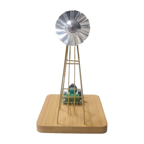 Stirlingkit Working American Windmill DIY Circuit Sculpture Model Kits Edison LED Lamp