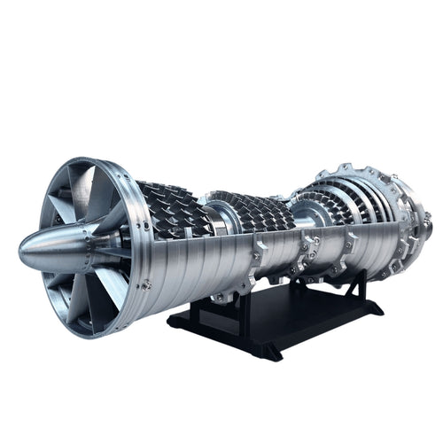 Stirlingkit Working J79 Cold War Turbojet Engine Model with Adjustable Exhaust Nozzle