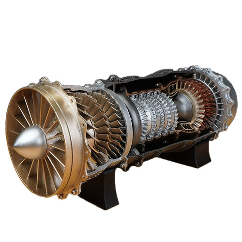 Stirlingkit WS-15 Turbofan Engine 1/20 Scale Model DIY Assembly Kits 150+ PCS