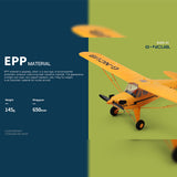 Stirlingkit XK A160 J3 Skylark Cub 3D/6G 650mm Wingspan EPP Airplane RTF for Beginner, view 4