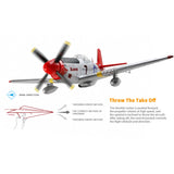 Stirlingkit XK A280 Warbird P-51 Beginner RC Plane Kits 3D/6G 2.4G 560mm Wingspan EPP RTF, view 4