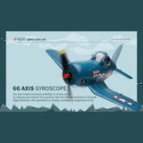Stirlingkit XK A500 Cors-air F4U Cartoon Fattie Plane RTF 3D/6G 2.4G 4CH RC EPP Fixed-Wing Airplane Model, view 2