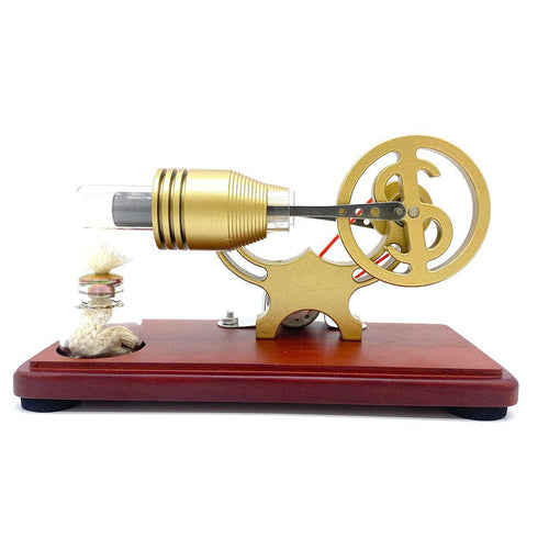 Stirlingkit Y-shape Retro LED Stirling Engine Generator Model Educational Science Toy Christmas