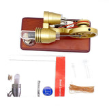 Stirlingkit Y-shape Retro LED Stirling Engine Generator Model Educational Science Toy Christmas, view 2