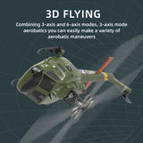 Stirlingkit YU XIANG F07-V  UH-1 Huey 3D Stunt RC Helicopter 2.4G 6CH Brushless Direct-Drive Flybarless Aircraft Model 1/34 Scale RTF Version, view 2