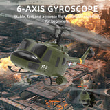 Stirlingkit YU XIANG F07-V  UH-1 Huey 3D Stunt RC Helicopter 2.4G 6CH Brushless Direct-Drive Flybarless Aircraft Model 1/34 Scale RTF Version, view 4