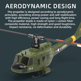 Stirlingkit YU XIANG F07-V  UH-1 Huey 3D Stunt RC Helicopter 2.4G 6CH Brushless Direct-Drive Flybarless Aircraft Model 1/34 Scale RTF Version, view 6