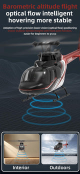 Stirlingkit YU XIANG F08 Bell 206 Brushless Beginner Helicopter 2.4G 6CH Flybarless RC Helicopter Model RTF, view 4