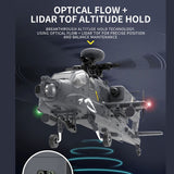Stirlingkit YU XIANG F11-S AH64 Apache RC Helicopter 1/32 2.4G 6CH RTF GPS Smart Version, view 3
