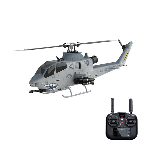Stirlingkit YU XIANG F112S AH-1 Cobra Attack RC Helicopter 2.4G 9CH 200 Class Military Airplane RTF