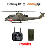 Stirlingkit YU XIANG F112S AH-1 Cobra Attack RC Helicopter 2.4G 9CH 200 Class Military Airplane RTF, view 4
