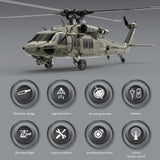 Stirlingkit YUXIANG YXZNRC F09 RC Military Helicopter 1/47 2.4G 6CH Brushless RTF for Adults, view 5