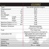 Stirlingkit Zenoah G320RC 32cc 4 Bolt 2 Stroke Engine Gasoline Engine 4 Bolt 2 Stroke Engine for BAJA, view 4