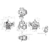 Stirlingkit Zenoah G320RC 32cc 4 Bolt 2 Stroke Engine Gasoline Engine 4 Bolt 2 Stroke Engine for BAJA, view 5