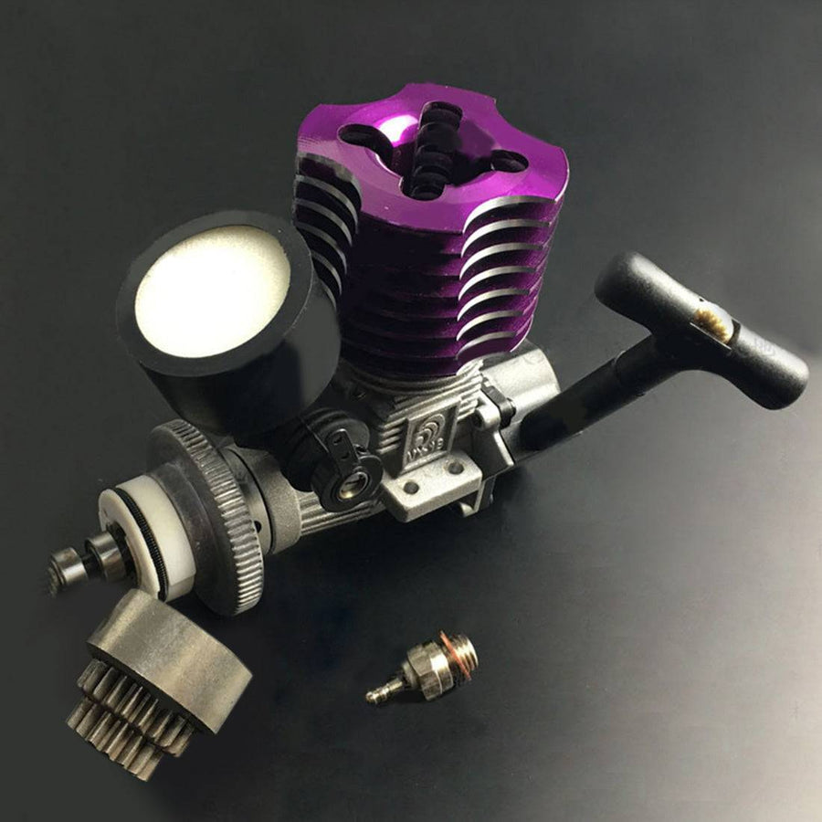 Stirlingkit ZhongYang VX Level 18 2.95cc Methanol Engine with Spark Plug Double Gear Set