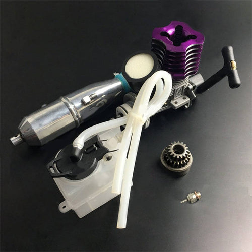 Stirlingkit ZhongYang VX Level 18 2.95cc Methanol Engine with Spark Plug Dual Gear Upgraded Set