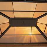 Sunjoy Antrim Skylight Cedar Gazebo - Dark Wood, 13x15, view 5