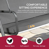 Sunjoy 2-Seat Italian-Made Patio Swing Chair – Gray, view 6