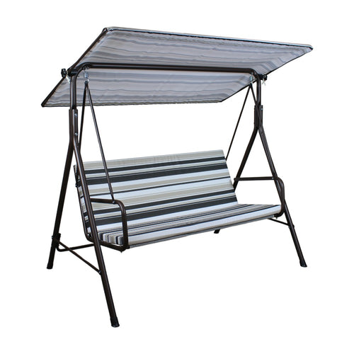 Sunjoy 2-Seat Italian-Made Patio Swing Chair – Stripe