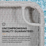 Sunjoy Aquasis Wicker Floating Pool Tray 24" x 24" - Harbor Gray, view 3