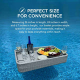 Sunjoy Aquasis Floating Pool Service Tray 36" x 24" - Harbor Gray, view 6