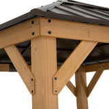 Sunjoy Antrim Skylight Cedar Gazebo, 9x9, view 5