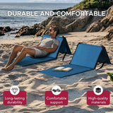 Sunjoy Beach Mat with Adjustable Backrest for Adults (Set of 2) - Blue, view 5