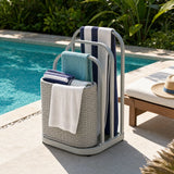 Sunjoy Rust-proof Aluminum Pool Float Storage Rack Organizer 16'' - Gray, view 2