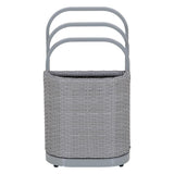 Sunjoy Rust-proof Aluminum Pool Float Storage Rack Organizer 16'' - Gray, view 3