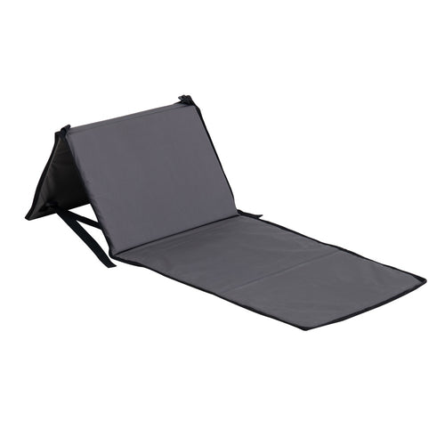 Sunjoy Beach Mat with Adjustable Backrest for Adults (Set of 1) - Gray