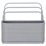 Sunjoy Oversized Rust-proof Wicker Pool Organizer 35'' - Gray, view 3