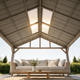 Sunjoy Maple Hills Skylight Pitched PC-Roof Gazebo, 11x13, view 3
