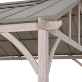 Sunjoy Maple Hills Skylight Pitched PC-Roof Gazebo, 11x13, view 6