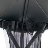 Sunjoy Stanwood Solar Lighting Dual-Roof Gazebo, 13x15, view 6