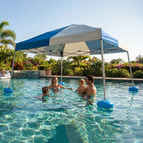 Sunjoy Aquasis Floating Pool Gazebo, 10×10 - Gray / Navy, view 2